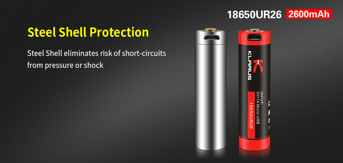 ΜΠΑΤΑΡΙΑ KLARUS 18650 UR26 2600mAh